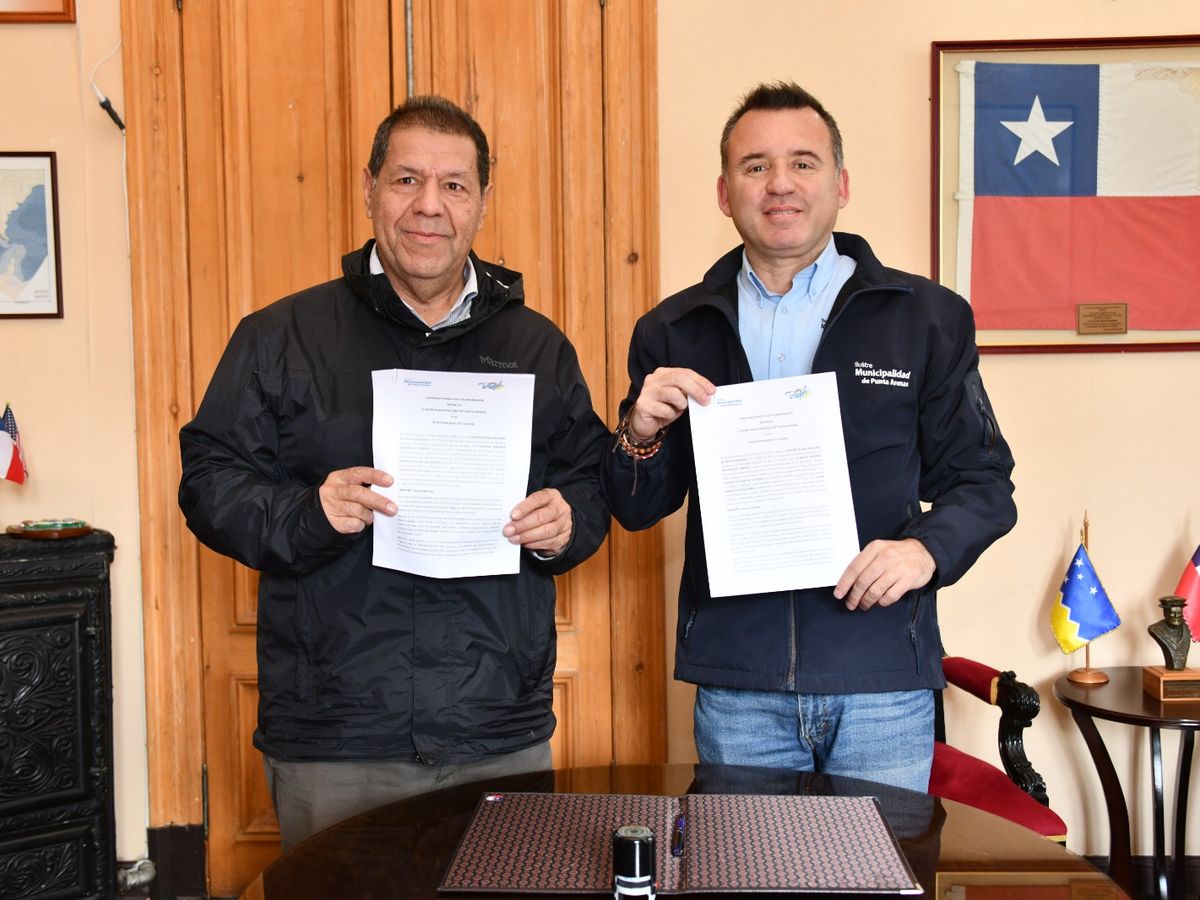 MUNICIPIOS DE PUNTA ARENAS Y TUCAPEL FIRMAN CONVENIO