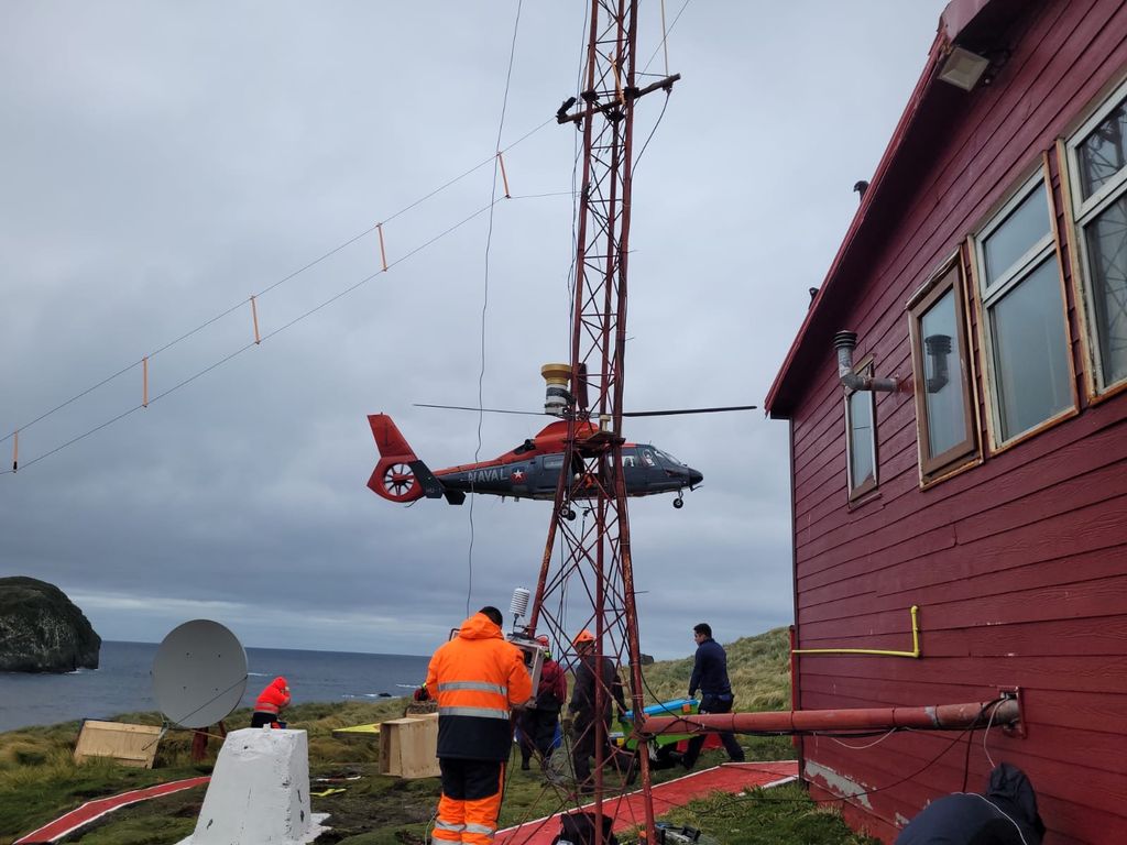Faro Islas Diego Ramírez trabajos meteorologos