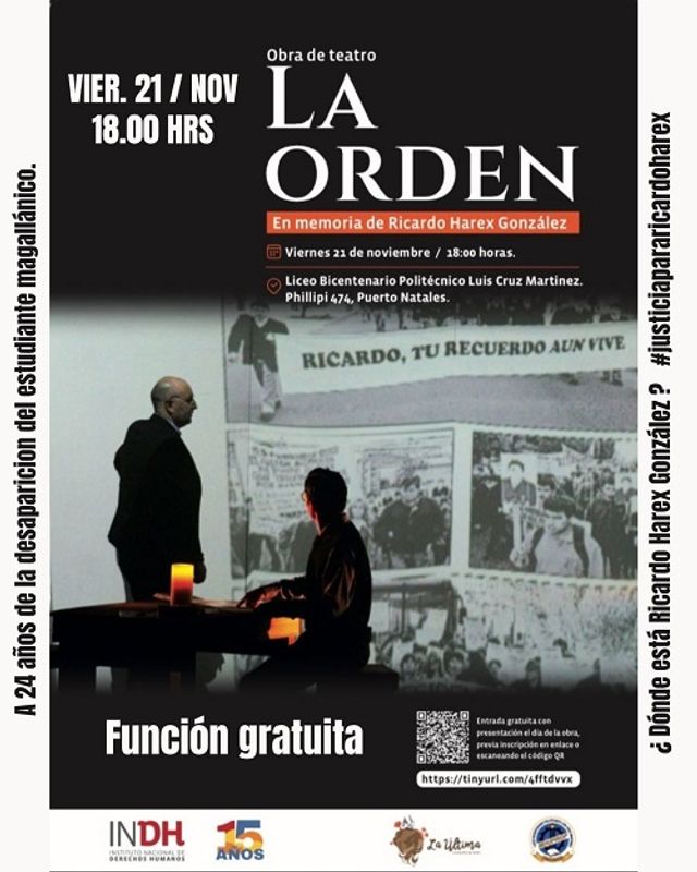 Afiche La Orden 21 NOV Natales Afiche La Orden 21 NOV Natales