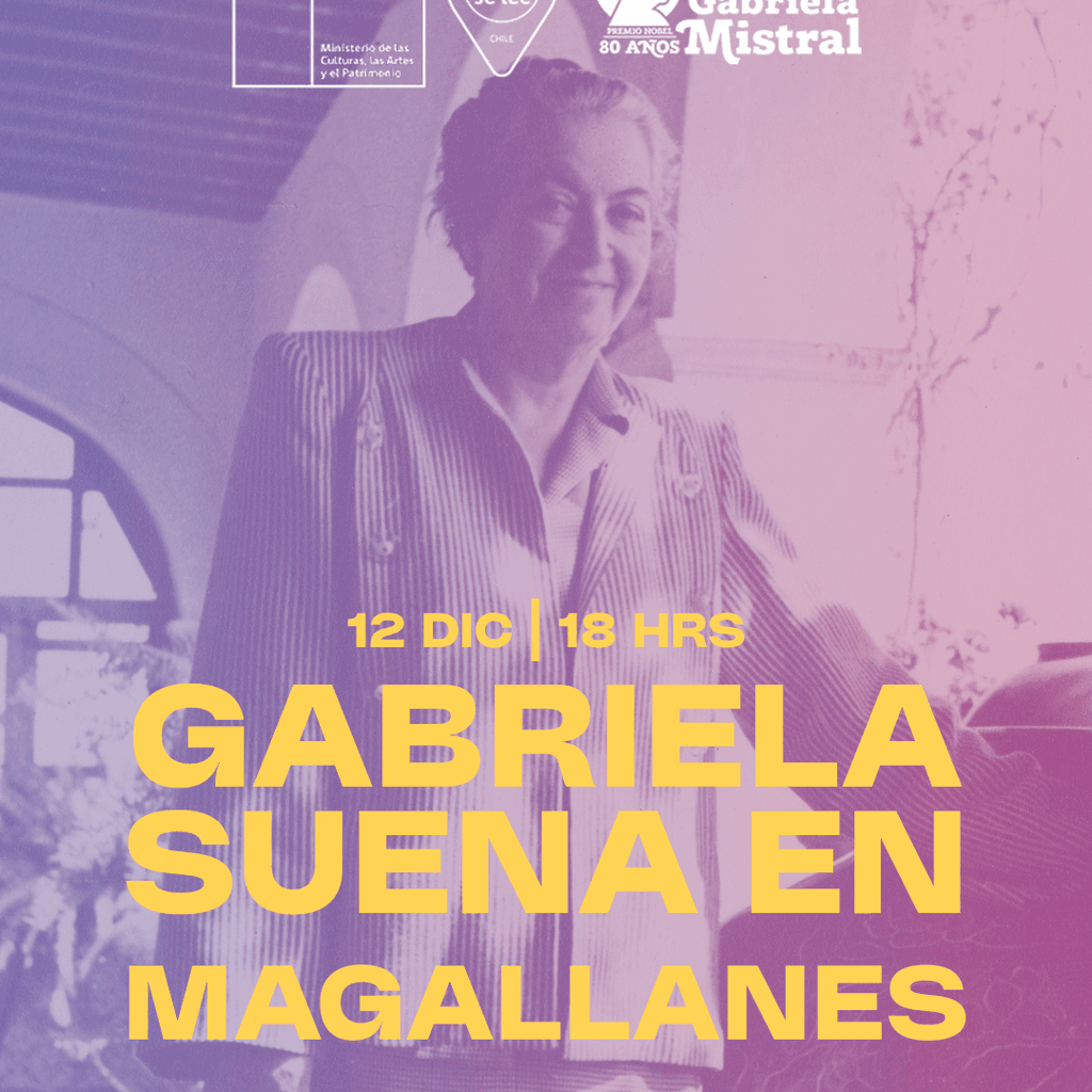 afiche Gabriela suena en magallanes