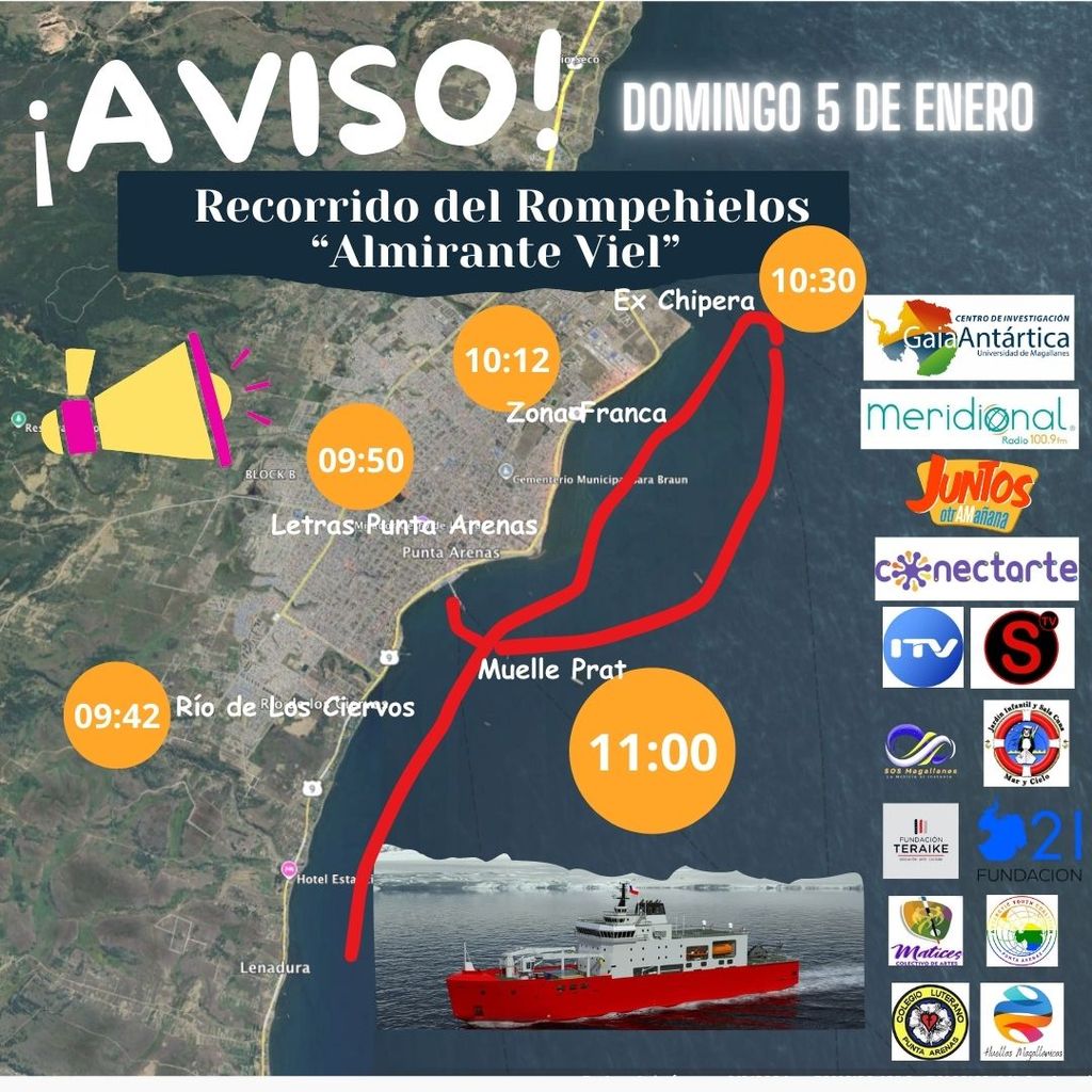 RECORRIDO DE ROMPEHIELOS OSCAR VIEL EL 5 DE ENERO RECORRIDO DE ROMPEHIELOS OSCAR VIEL EL 5 DE ENERO