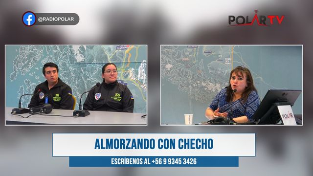 Sebastián García, presidente de Radio Club Patagonia Z8 Claudia Torres, Paramédico Rescatista Sebastián García, presidente de Radio Club Patagonia Z8 Claudia Torres, Paramédico Rescatista