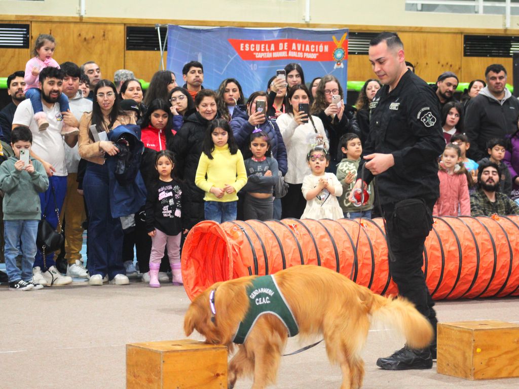 EQUIPO CANES ADIESTRADOS GENDARMERÍA DÍA DE LA NIÑEZ