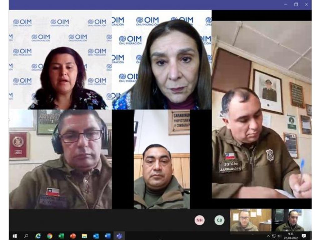 ORGANIZACIÓN INTERNACIONAL PARA LAS MIGRACIONES DE LAS NACIONES UNIDAS CAPACITA A CARABINEROS DE ZONAS EXTREMAS DEL PAÍS