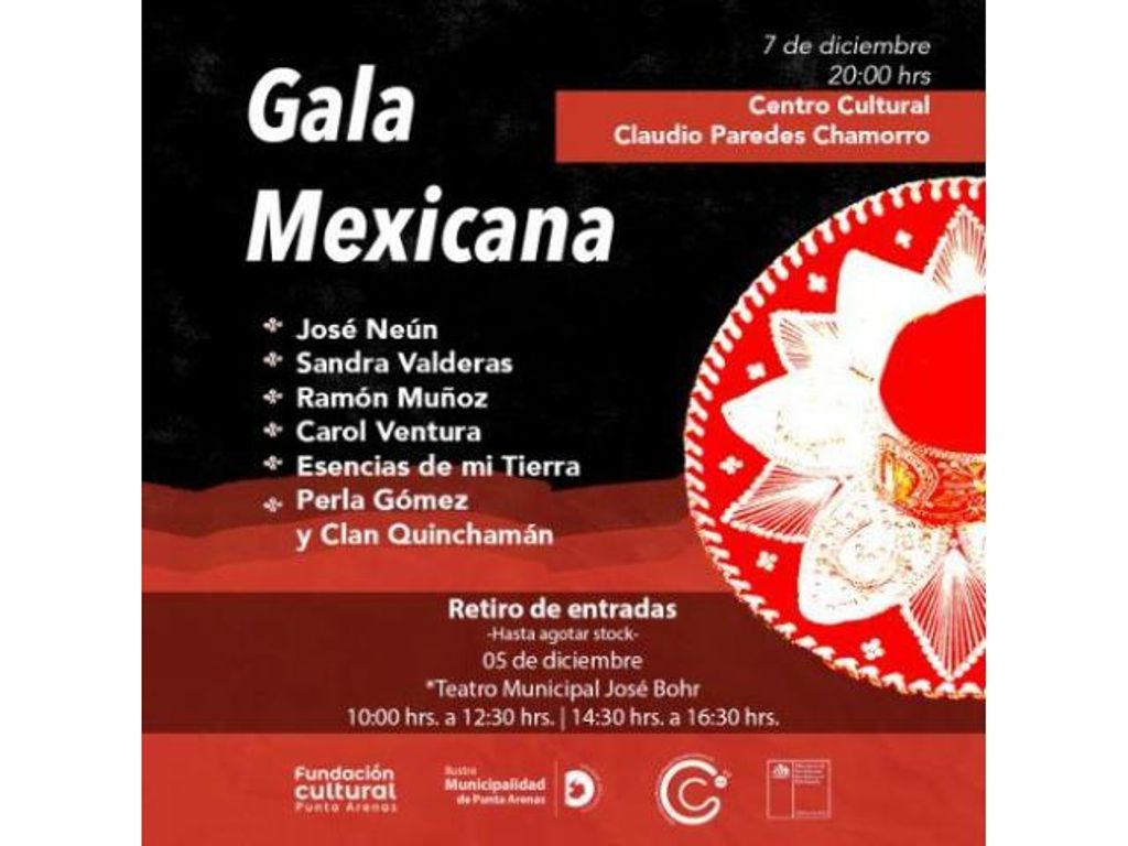 GALA MEXICANA SE TOMARÁ EL CENTRO CULTURAL CLAUDIO PAREDES CHAMORRO GALA MEXICANA SE TOMARÁ EL CENTRO CULTURAL CLAUDIO PAREDES CHAMORRO
