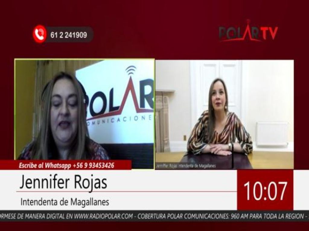 INTENDENTA JENNIFER ROJAS EN ENTREVISTA CON POLAR COMUNICACIONES INTENDENTA JENNIFER ROJAS EN ENTREVISTA CON POLAR COMUNICACIONES