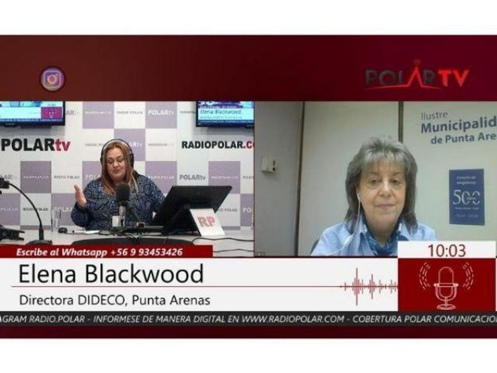 ELENA BLACKWOOD CHAMORRO, DIRECTORA DIDECO PUNTA ARENAS EN ENTREVISTA CON POLAR COMUNICACIONES