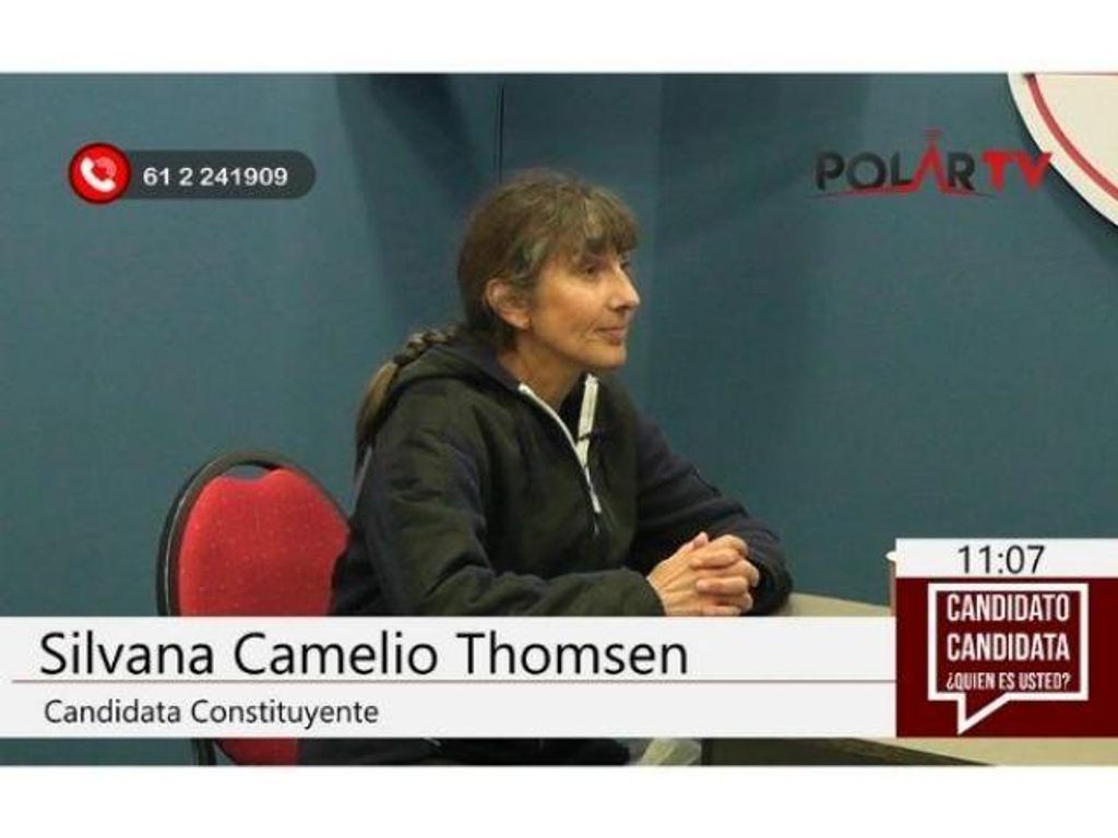 CANDIDATA CONSTITUYENTE SILVANA CAMELIO THOMSEN EN ENTREVISTA CON POLAR COMUNICACIONES