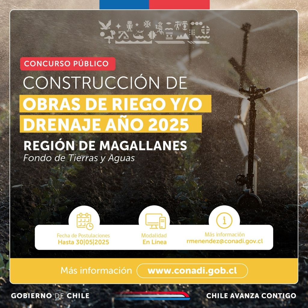 Gráfica CONADI de Concurso Obras de Riego 2025 Gráfica CONADI de Concurso Obras de Riego 2025