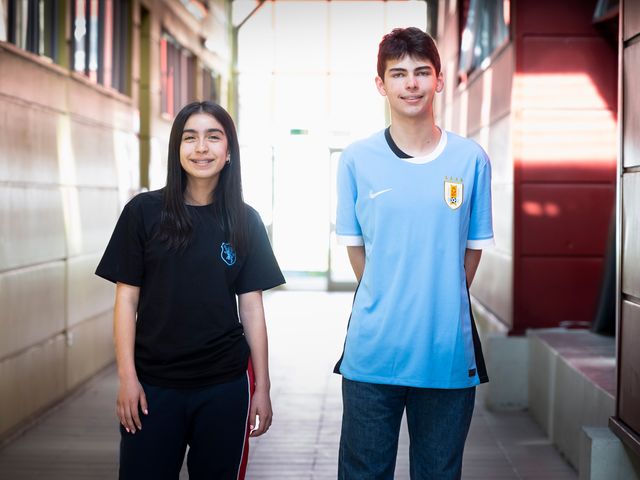 Ivana Yacsic y Joaquín Penén previo a su participación en la competencia nacional organizada por la Sociedad Matemática de Chile Ivana Yacsic y Joaquín Penén previo a su participación en la competencia nacional organizada por la Sociedad Matemática de Chile