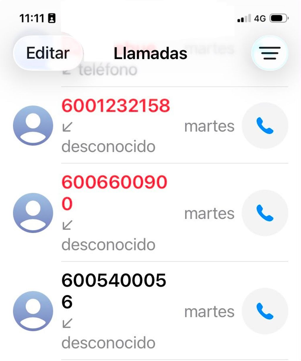 LLAMADA PREFIJO 600