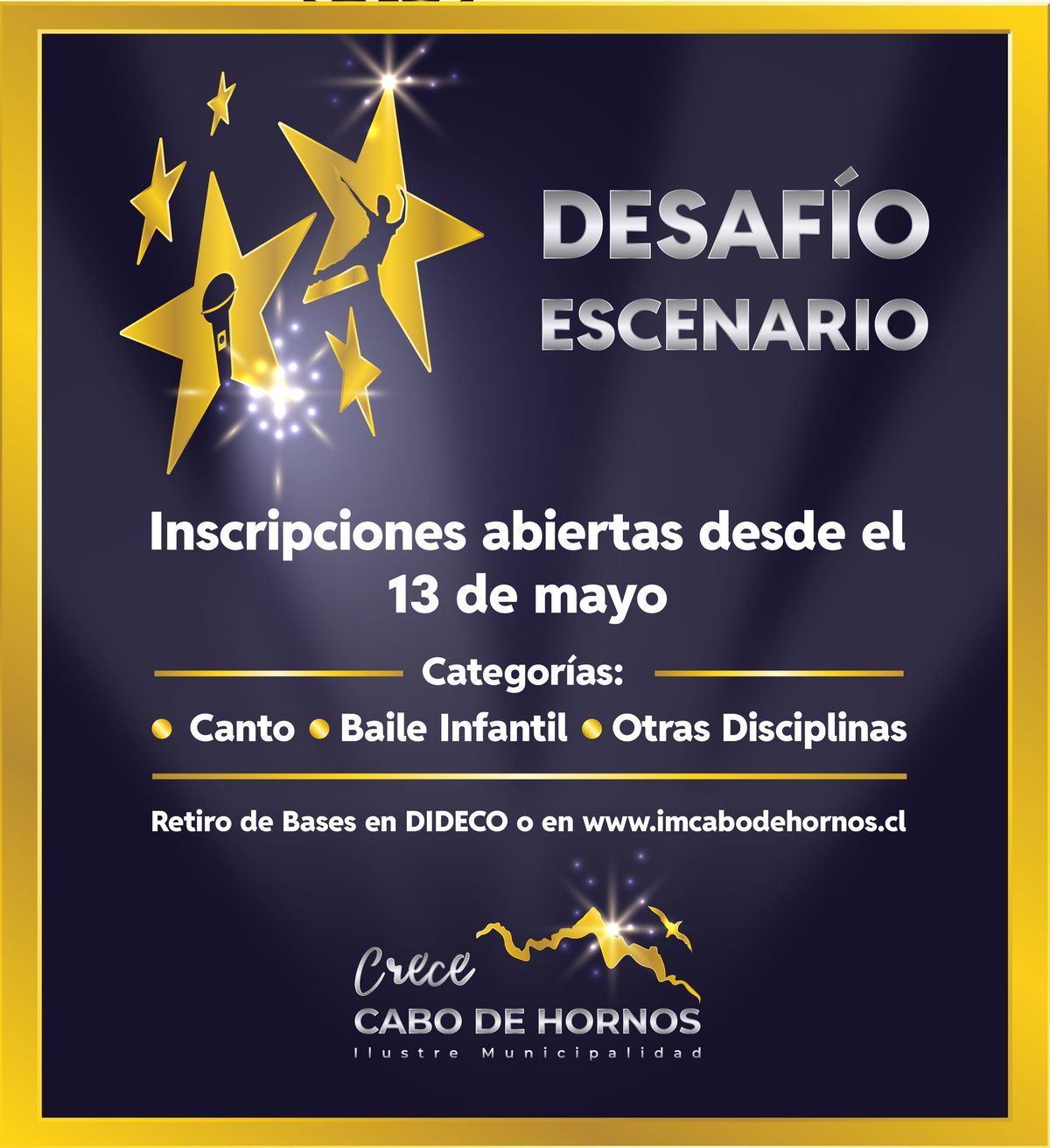 CABO DE HORNOS INVITA A LA COMUNIDAD A SER PARTE DE “DESAFÍO ESCENARIO 2026”: TALENTO, MÚSICA Y DANZA DARÁN VIDA A LAS ACTIVIDADES INVERNALES
