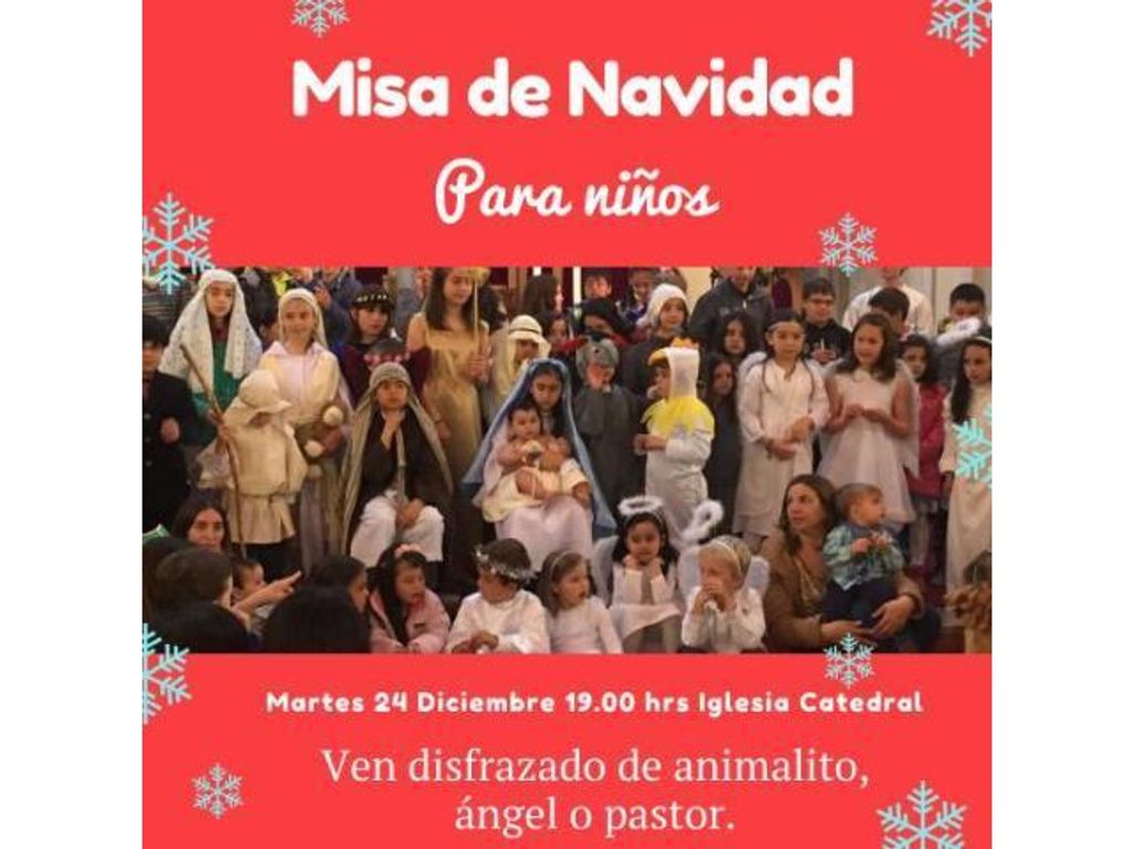 MISA DE NAVIDAD PARA NIÑOS CON VILLANCICOS Y UN PESEBRE EN VIVO