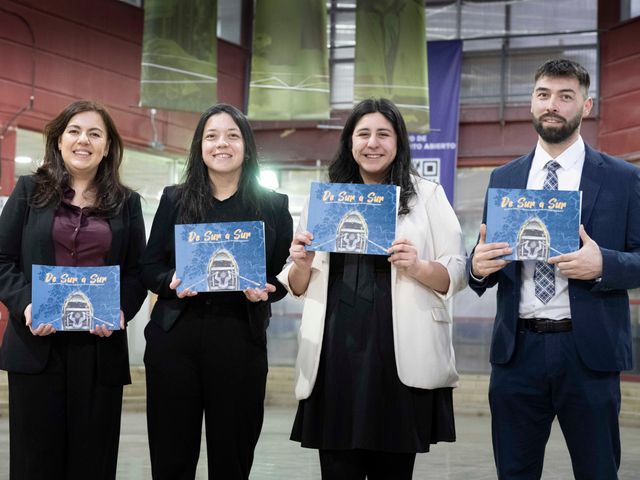 De izquierda a derecha Paulina Aliaga, Natalia Cárcamo, Gabriela Lara y Roberto Vásquez De izquierda a derecha Paulina Aliaga, Natalia Cárcamo, Gabriela Lara y Roberto Vásquez