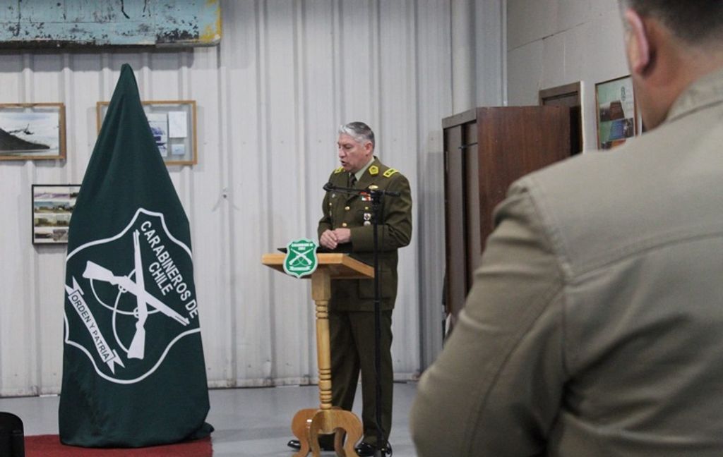 General Marco Alvarado durante la presentacion del libro