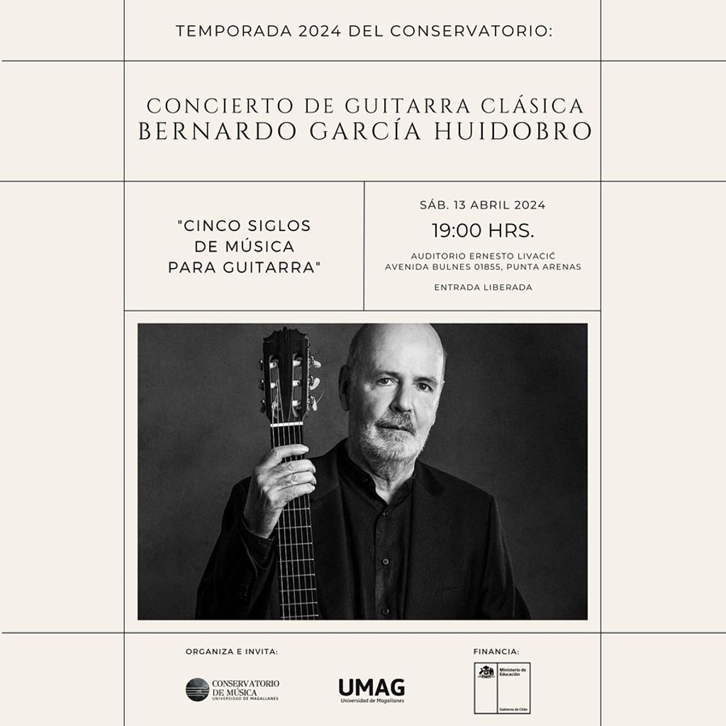 Afiche recital Bernardo Gacía Huidobro Afiche recital Bernardo Gacía Huidobro