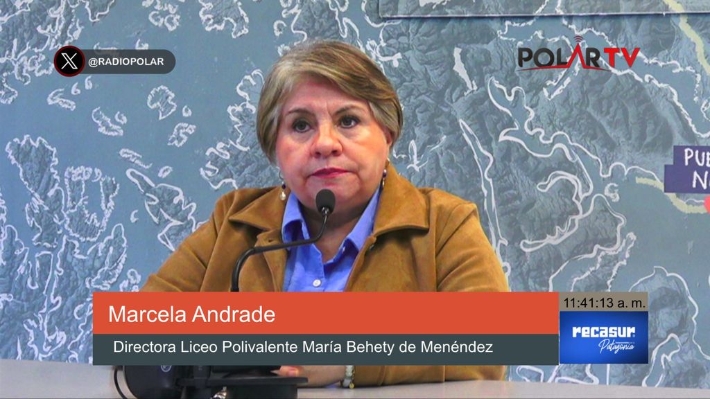 Marcela Andrade Yáñez, directora del Liceo Polivalente María Behety de Menéndez Marcela Andrade Yáñez, directora del Liceo Polivalente María Behety de Menéndez