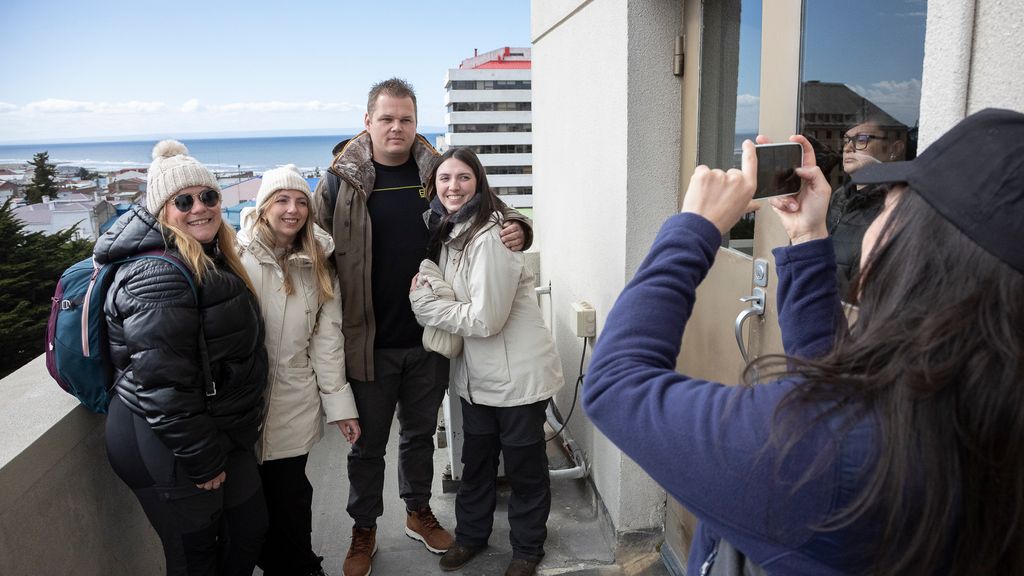 Tods los visitantes pudieron registrar en fotografías su paso por Enap Magallanes