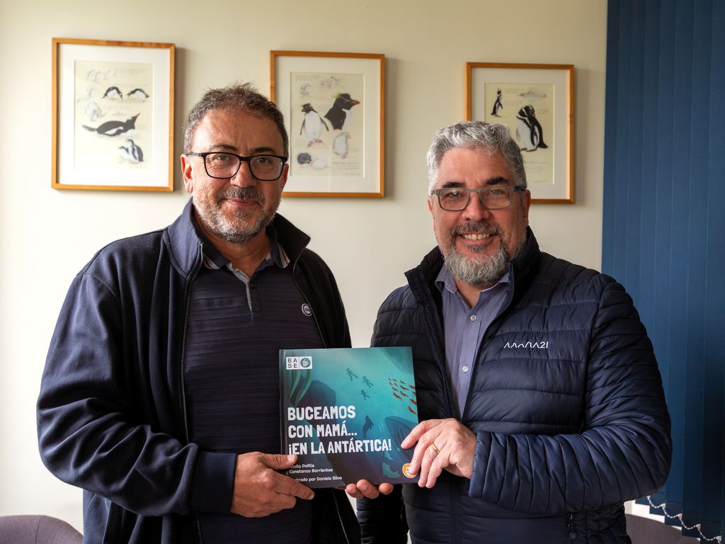 Elie Poulin y Edgardo Vega