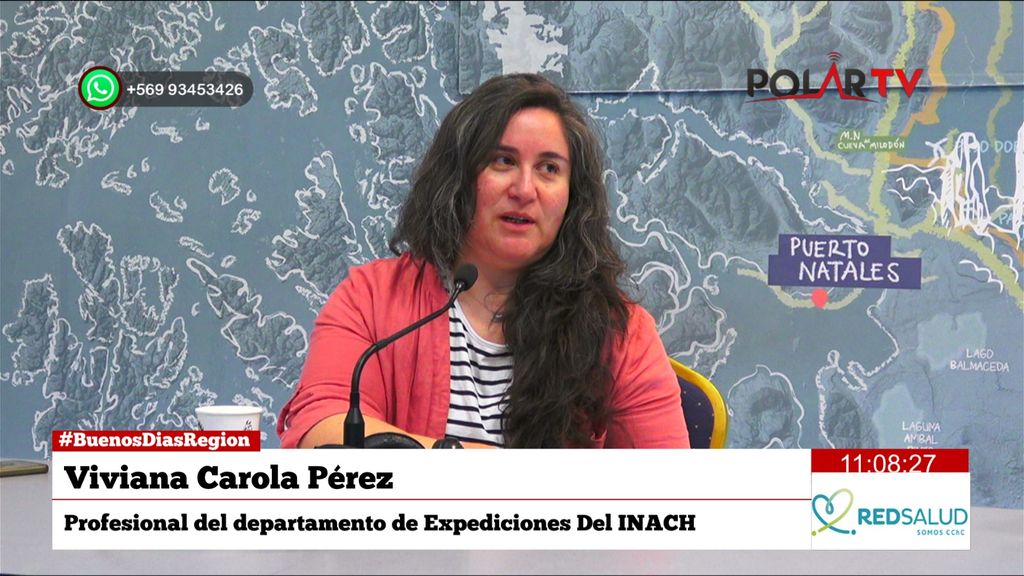 Viviana Pérez, Profesional del Depto de expediciones del INACH Viviana Pérez, Profesional del Depto de expediciones del INACH
