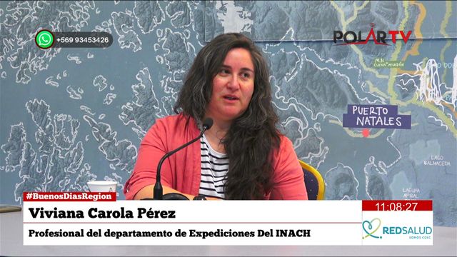 Viviana Pérez, Profesional del Depto de expediciones del INACH