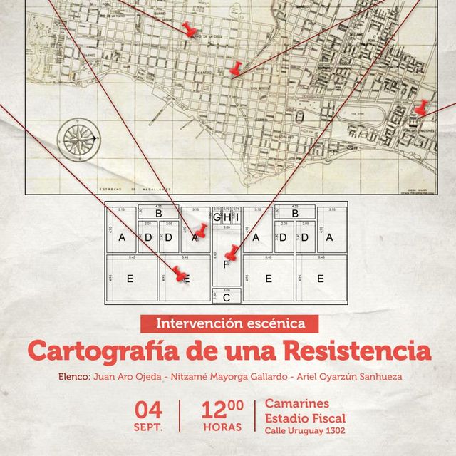 Afiche intervención escénica Afiche intervención escénica