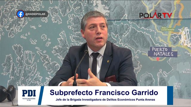subprefecto Francisco Garrido Valenzuela, jefe de la Brigada Investigadora de Delitos Económicos de Punta Arenas