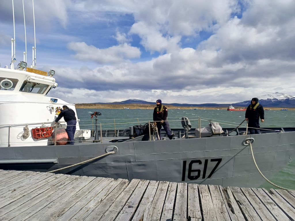 LSG 1617 Puerto Natales zarpando al lugar del incidente LSG 1617 Puerto Natales zarpando al lugar del incidente