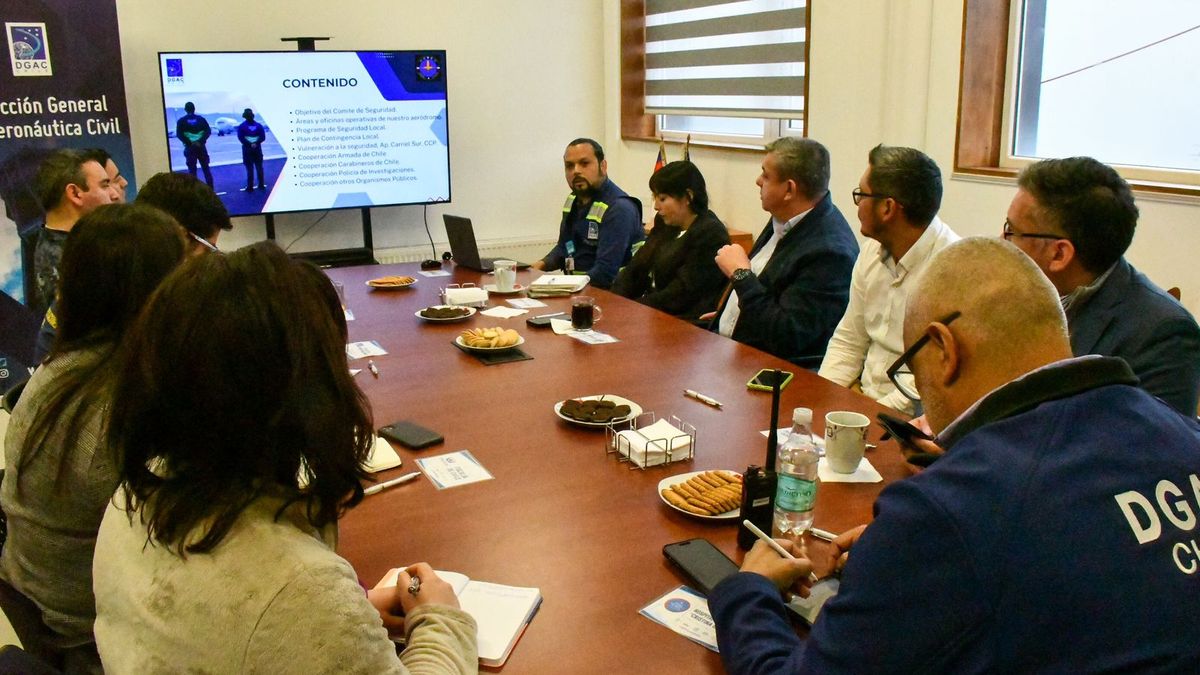 AERÓDROMO GUARDIAMARINA ZAÑARTU CONFORMA PRIMER COMITÉ LOCAL DE SEGURIDAD DE LA AVIACIÓN CIVIL EN PUERTO WILLIAMS