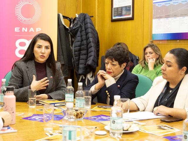 La Subsecretaria de la Mujer conoció los avances de Enap en la incorporación de mujeres y la conciliación de vida laboral, familiar y personal La Subsecretaria de la Mujer conoció los avances de Enap en la incorporación de mujeres y la conciliación de vida laboral, familiar y personal