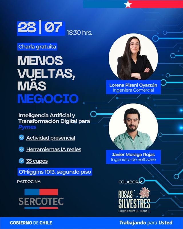 Afiche charla IA