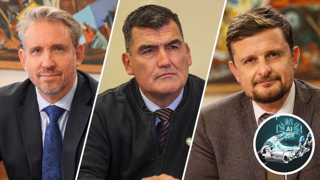 Diputados Alejandro Riquelme, Patricio Briones y Stephan Schubert