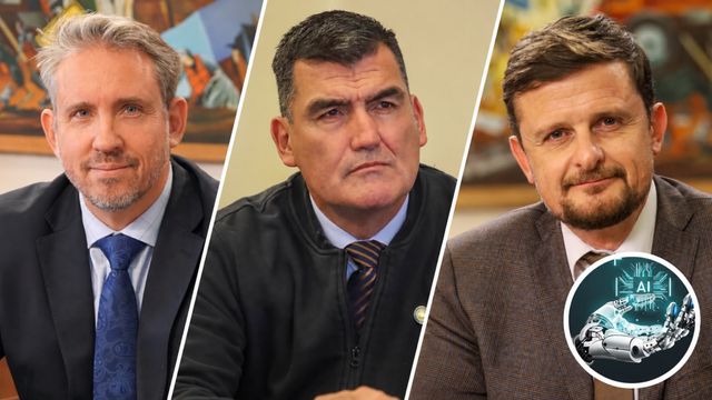 Diputados Alejandro Riquelme, Patricio Briones y Stephan Schubert