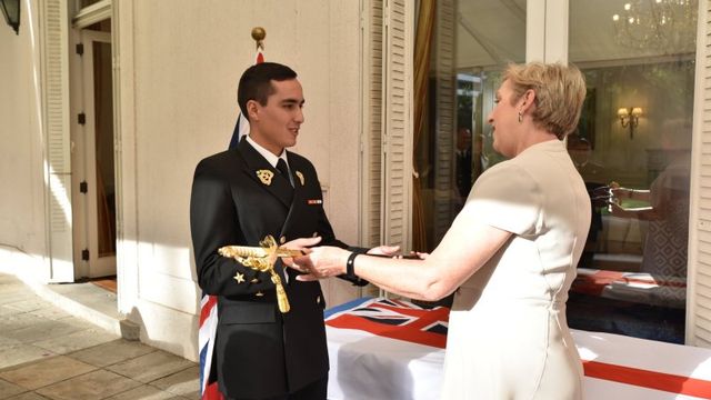 Entrega espada Lord Thomas Cochrane