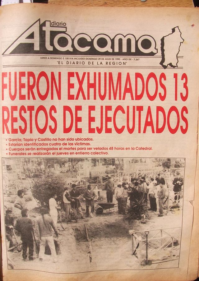 Exhumación Copiapó 1990-2