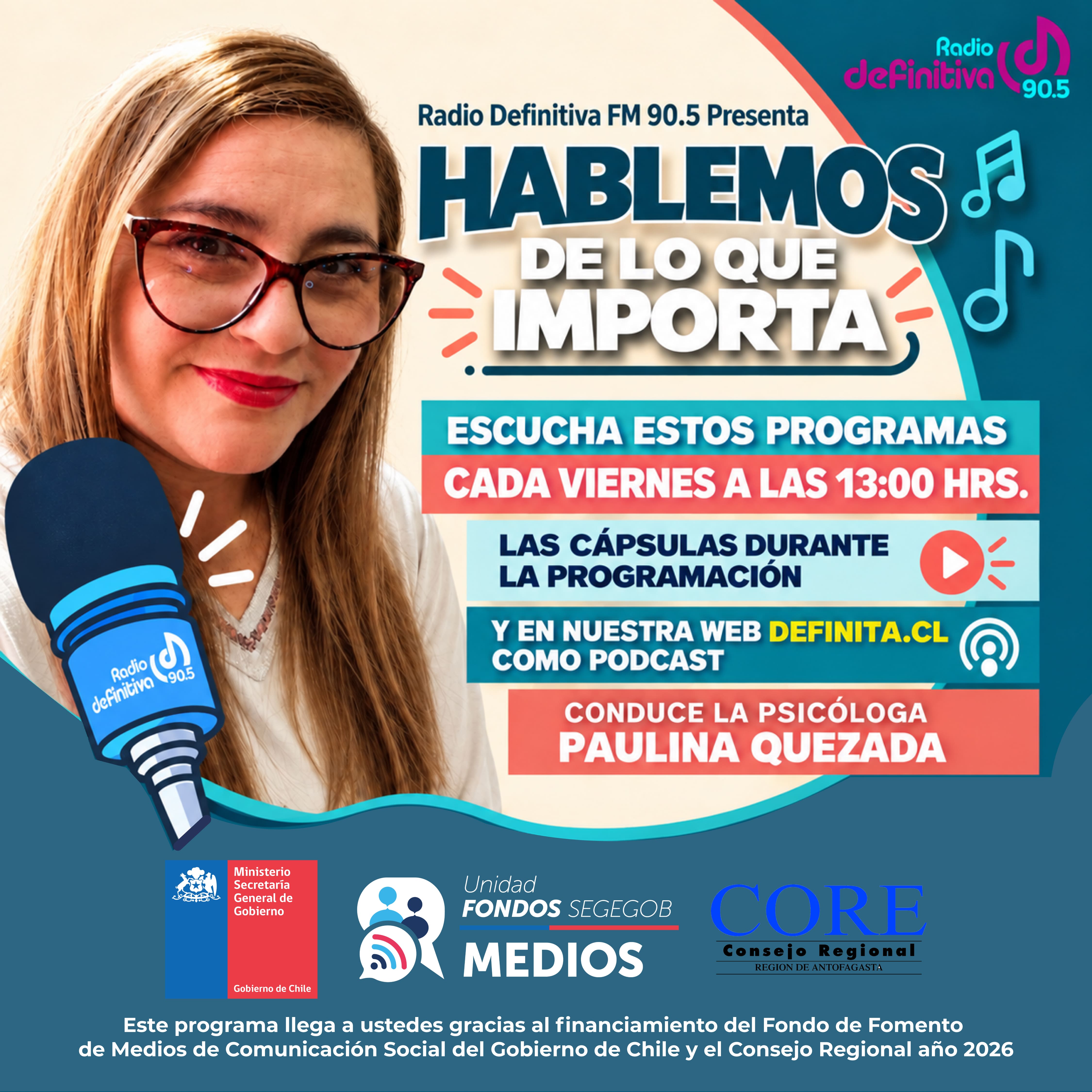 Afiche Hablemos de lo que importa