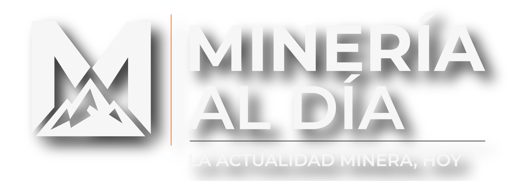 Logo Minería al Día sombra blanco